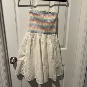 Abercrombie & Fitch Pride Rainbow and White mini dress